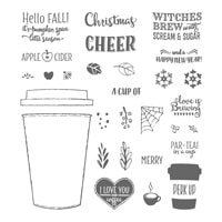 Merry Café Photopolymer Stamp Set Merry Café Photopolymer Stamp Set
